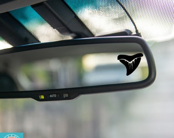 Shark Tooth Decal, Shark Lover, Sea Life, Ocean, Beach, Rearview Mirror Decal, Mini Decal, Indoor/Outdoor Vinyl, Many Colors, FREE SHIPPING
