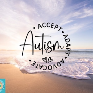 Autism Accept Adapt Advocate Decal, Asperger's, On The Spectrum, Car Decal, Laptop Decal, Sticker, Indoor/Outdoor Vinyl, Many Sizes & Colors