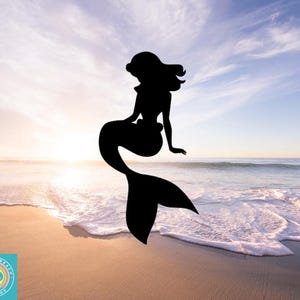 Mermaid Decal, Mermaid, Beach Sayings, Beach Girl, Beachy, Car Decal, Wall Decal, Vinyl Stickers, Indoor/Outdoor Vinyl, Many Colors & Sizes