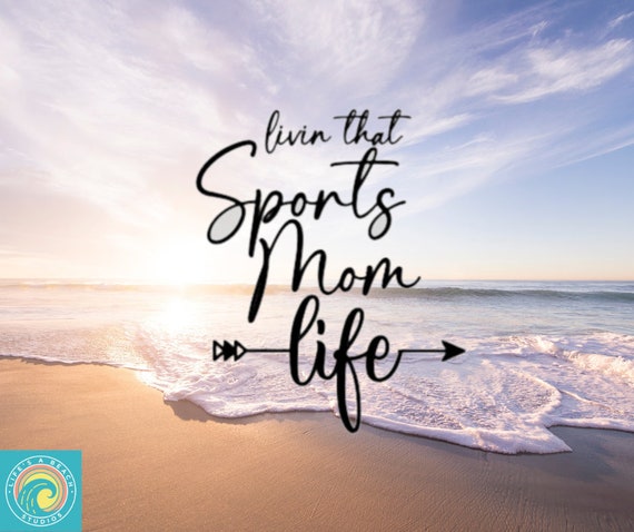 Sports Mom Decal, Baseball, Football, Soccer, Softball, Basketball, Car Decal, Wall Decal, Vinyl, Indoor/Outdoor, Many Colors/Sizes