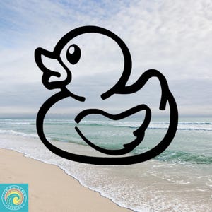 Duck Decal, Rubber Duck Decal, Ducking, Cute Duck, Car Decal, Vinyl Stickers, Indoor/Outdoor, Waterproof, Fade Resistant, Many Colors/Sizes