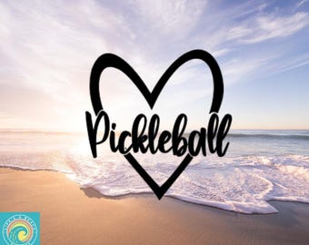 Pickleball Decal, Pickleball Lover, Dink Decal, Pickleball Player, Wall Decal, Vinyl, Indoor/Outdoor Decal, 2 Styles, Many Colors & Sizes
