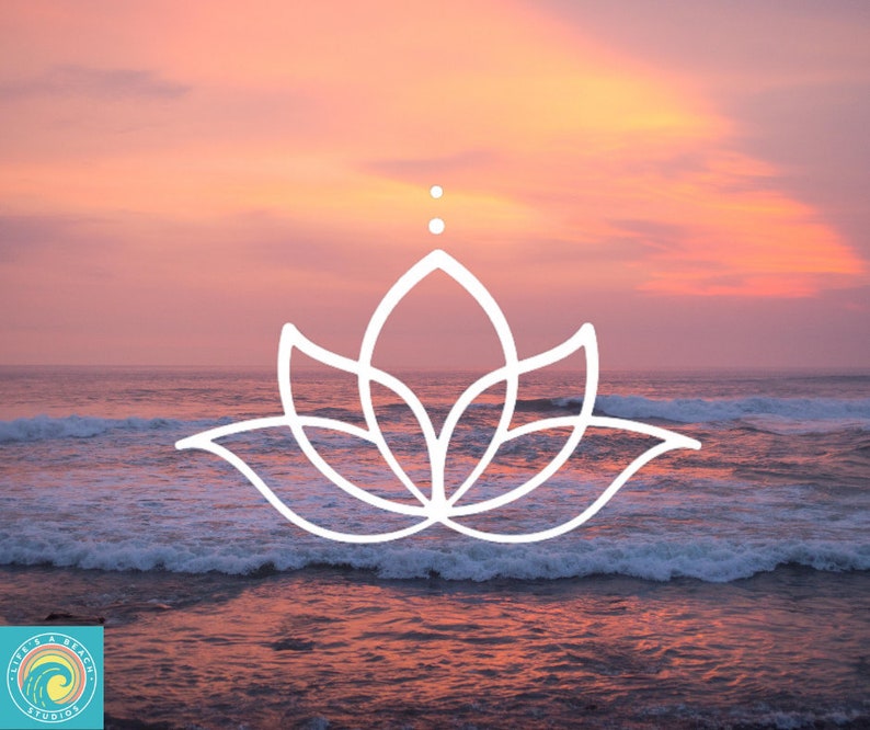 Lotus Flower Decal, Meditation Decal, Yoga, Car Decal, Wall Decal, Vinyl Sticker, Indoor/Outdoor Waterproof Vinyl, Many Colors And Sizes image 2
