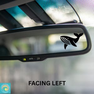 Humpback Whale Decal, Whale, Sea Life, Ocean, Beach, Rearview Mirror Decal, Mini Decal, Indoor/Outdoor Vinyl, Many Colors, FREE SHIPPING