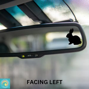 Rabbit Decal, Bunny, Decal, Tiny Rabbit, Mini Rabbit, Rearview Mirror Decal, Mini Decal, Indoor/Outdoor Vinyl, Many Colors, FREE SHIPPING