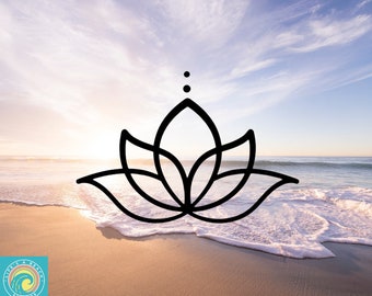Lotus Flower Decal, Meditation Decal, Yoga, Car Decal, Wall Decal, Vinyl Sticker, Indoor/Outdoor Waterproof Vinyl, Many Colors And Sizes