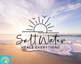 Salt Water Heals Everything, Beach Fun, Beach Girl, Beachy, Car Decal, Wall Decal, Vinyl Stickers, Indoor/Outdoor Vinyl, Many Colors & Sizes