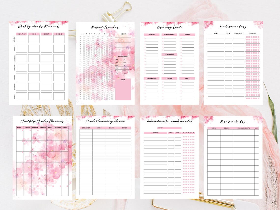 FITNESS TRACKER PDF Daily/weekly Workout Log Health & Etsy