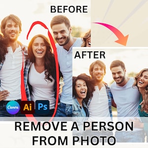 Custom Photoshop Editing, Remove person from photo, photo manipulation, combine photos, photo editing service, photo edit service, Photoshop