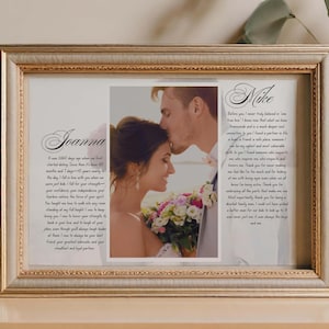 Wedding vows print, 1st anniversary gift, vows, first wedding anniversary gift for him - 5th Anniversary Gift - Our vows, Wedding Keepsake