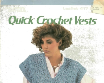 LA417 Quick Crochet Vests 1986