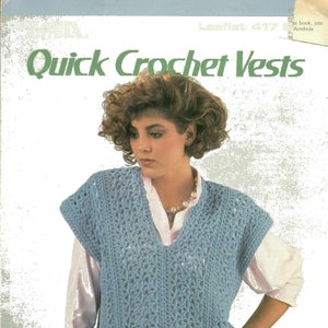 LA417 Quick Crochet Vests 1986