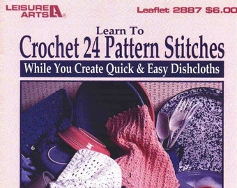 LA - 2887 - 24 Pattern Stitches Dishcloths  1997