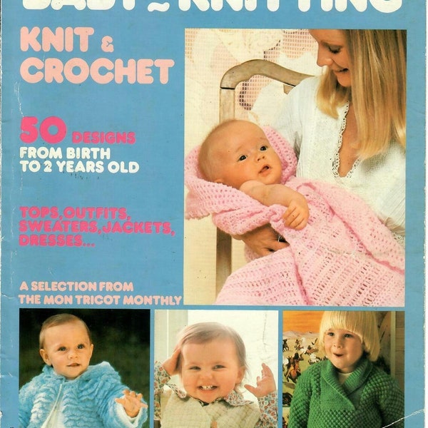 Mon Tricot Baby Knitting Crochet 1970s