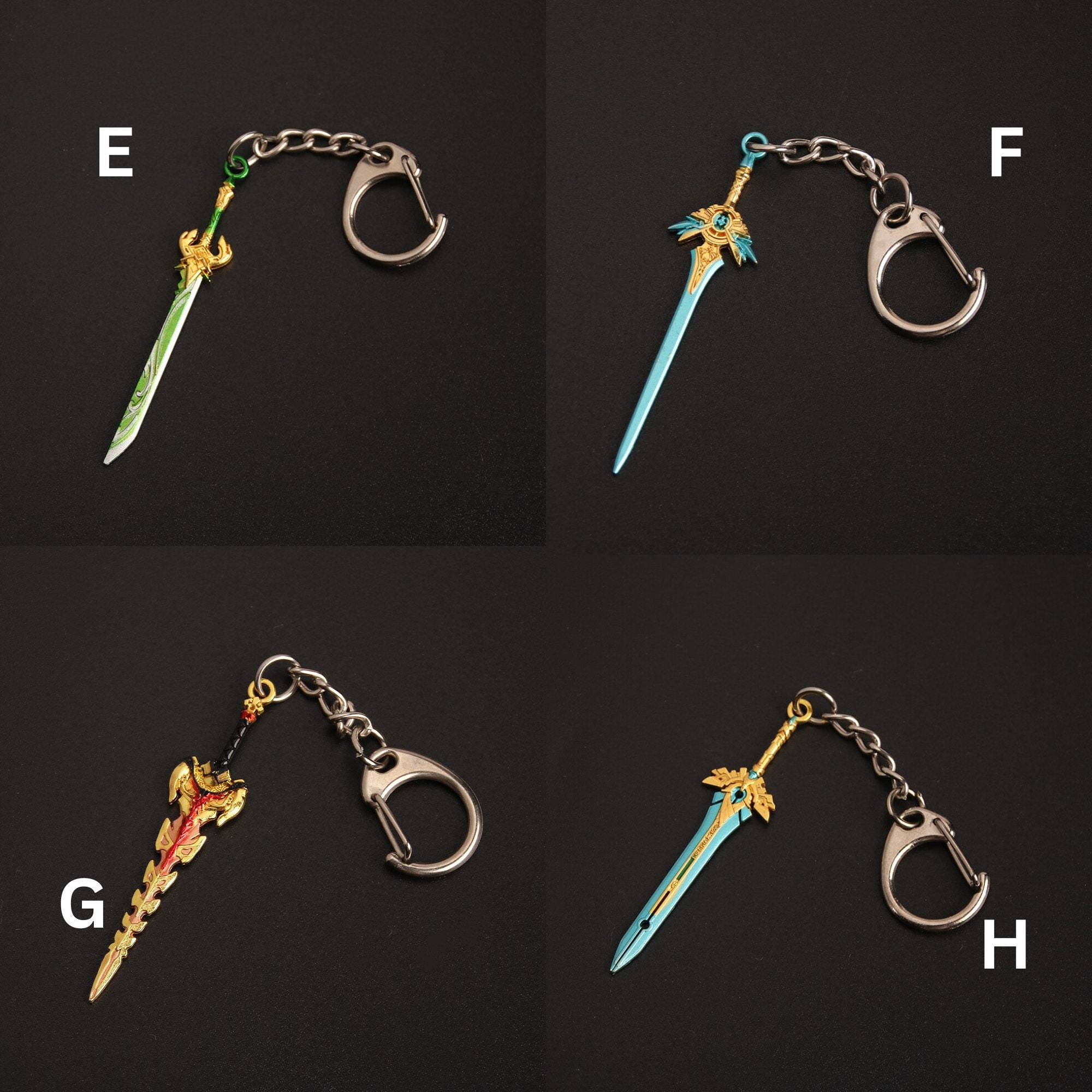 Handmade Anime Key Chain, Swords, Katana, Samurai, Anime Accessories, Samurai Armor, Gifts for