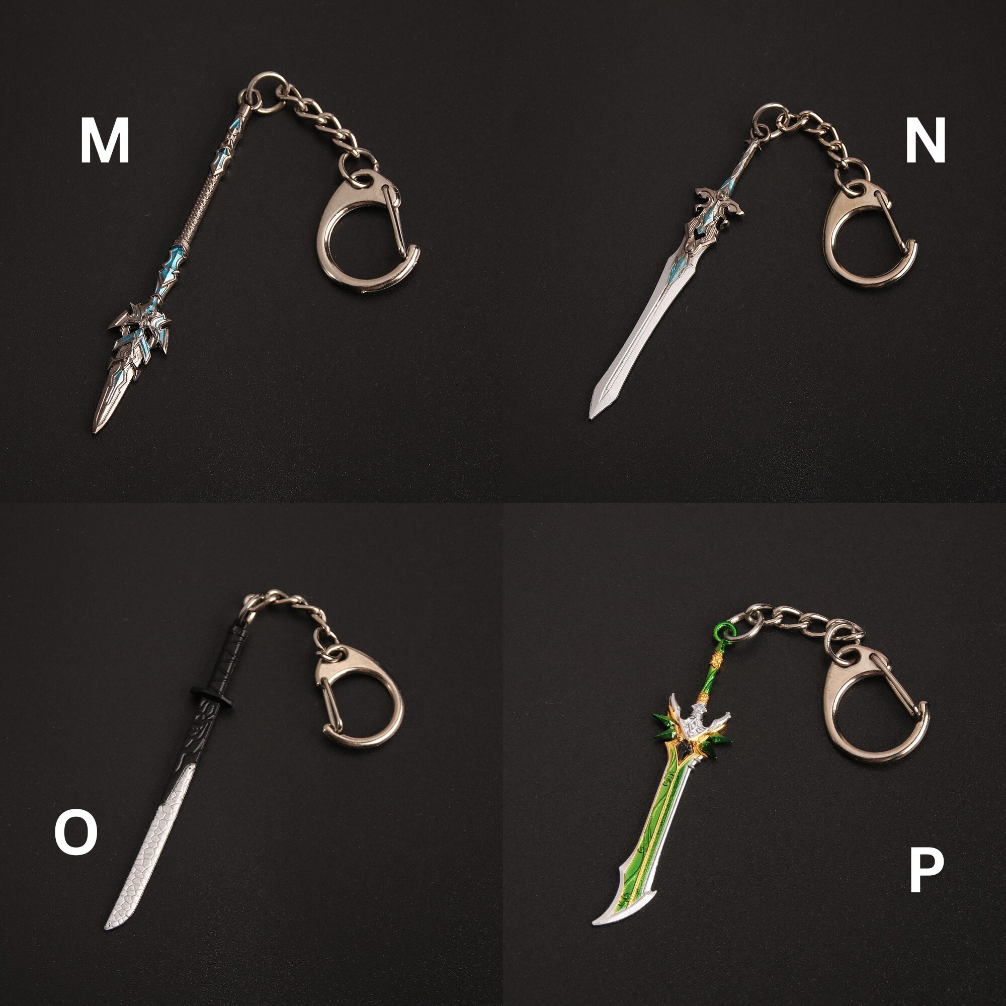 Handmade Anime Key Chain, Swords, Katana, Samurai, Anime Accessories, Samurai Armor, Gifts for