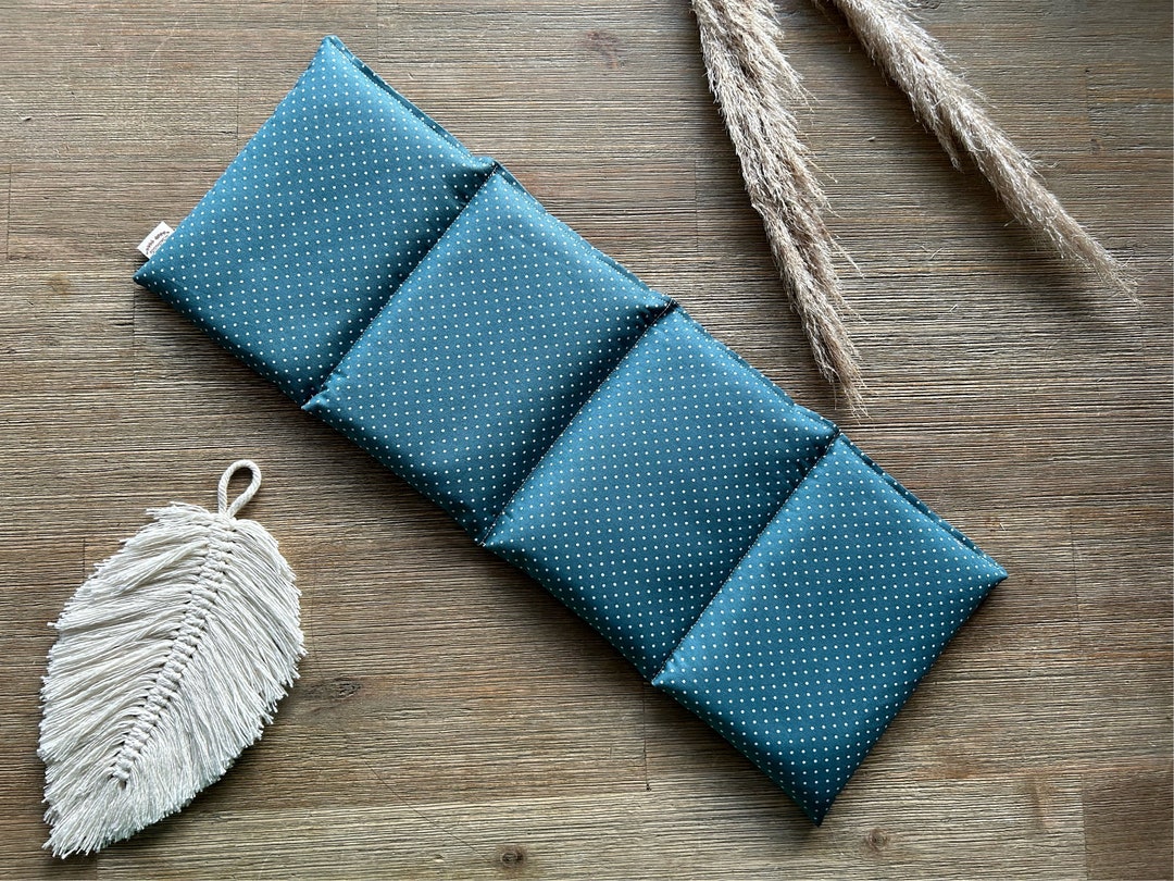 Körnerkissen Bio-Roggen 50x17cm 4-Kammern - Wärme- Und Kältekissen Mit Baumwollhülle