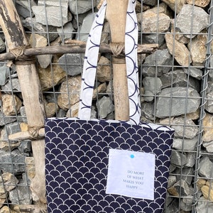 große Einkaufstasche / Shopper / Wendetasche "happy"
