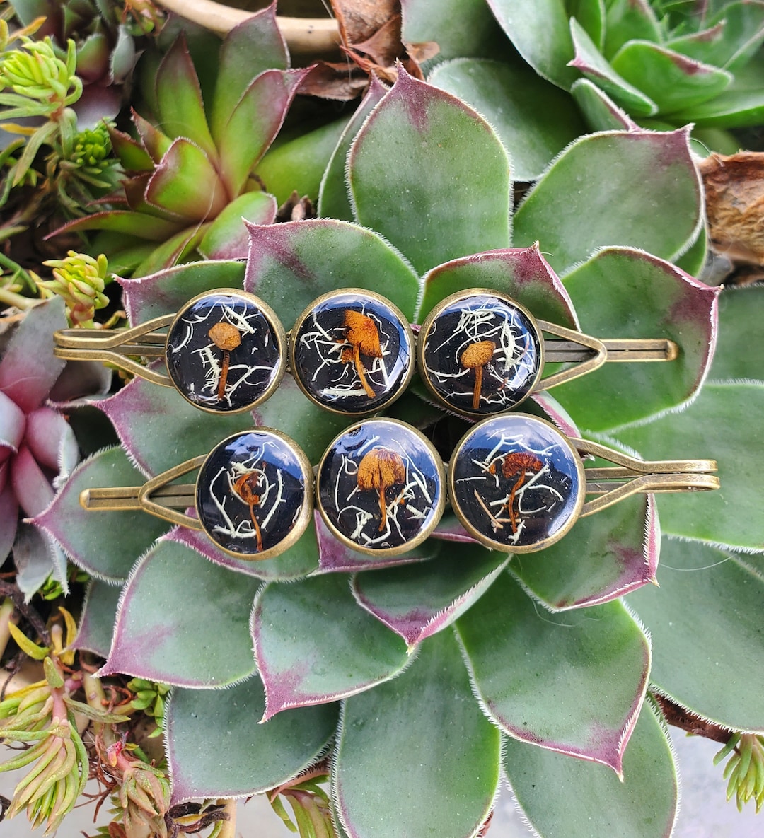 Mushroom Hair Clip, Cottagecore Hair Accessories, Cottagecore Hair Clip