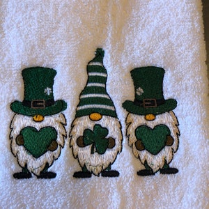 St. Patrick&#39;s Day Gnome Hand Towel