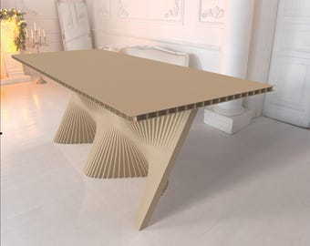 Impressive MDF Modern Table - CNC Laser Cut Plans (svg, ai, dwg, dxf, pdf)