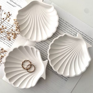 Porte-objets en coquillage, Plateau décoratif, Présentoir à bijoux, Décoration d'intérieur en coquillages, Porte-bijoux