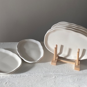 Imperfect Oval concrete tray | Irregular oval tray | Seconds sale | Trinket Tray | Imperfect home decor