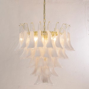 Petali suspension lamp Ø70 cm Made in Italy Murano glass, vintage chandelier