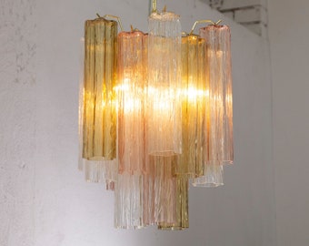 Speciale aanbieding R. Hanglamp Made in Italy veelkleurig - afwerking van geborsteld messing