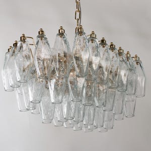 Modern chandelier Polyhedrons – Murano Glass Hand-blown Italy – Design lamp image 7