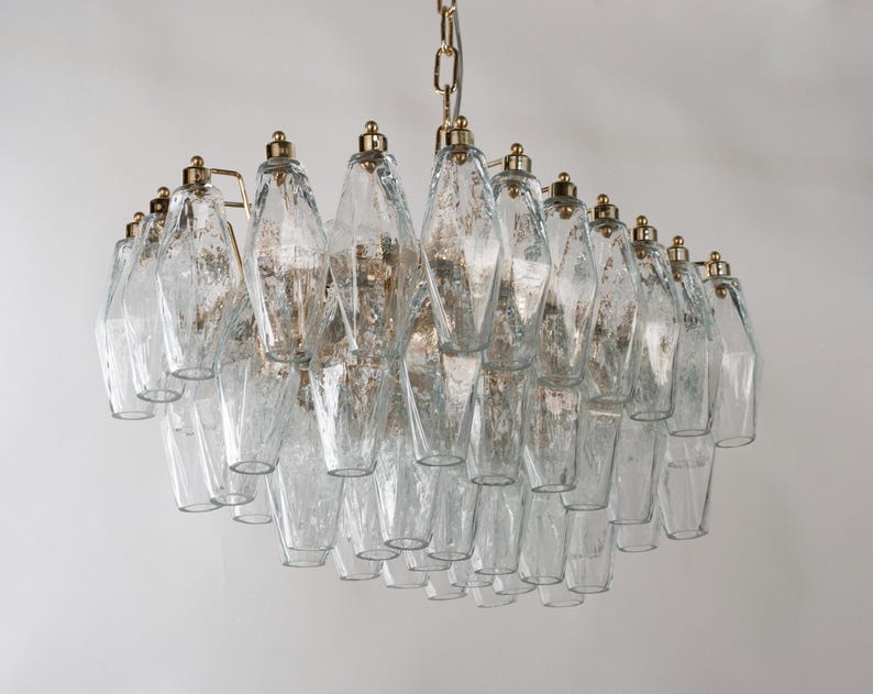 Modern chandelier Polyhedrons – Murano Glass Hand-blown Italy – Design lamp image 7