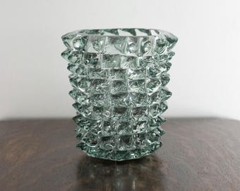 Rostrato Murano Glass Vase: Venetian Mid Century Style (20 cm)