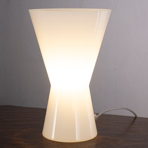 Murano glass table lamp height 25cm, Made in Italy. Italian design space age table lamp