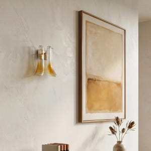 Murano Glass Sconce - Three Petali Mid-Century Italian design mounted lamp