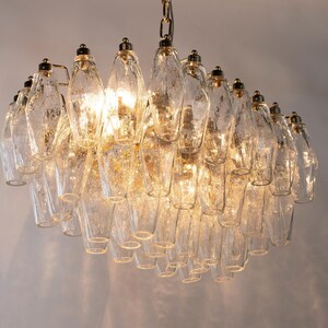 Modern chandelier Polyhedrons – Murano Glass Hand-blown Italy – Design lamp image 1