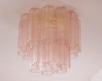 Ceiling Light Murano Ø35 cm - Cipria pink Glass Hand-blown Italy - Decorative lamp