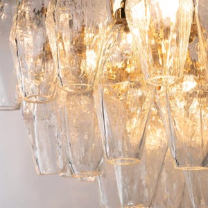 Modern chandelier Polyhedrons – Murano Glass Hand-blown Italy – Design lamp image 12