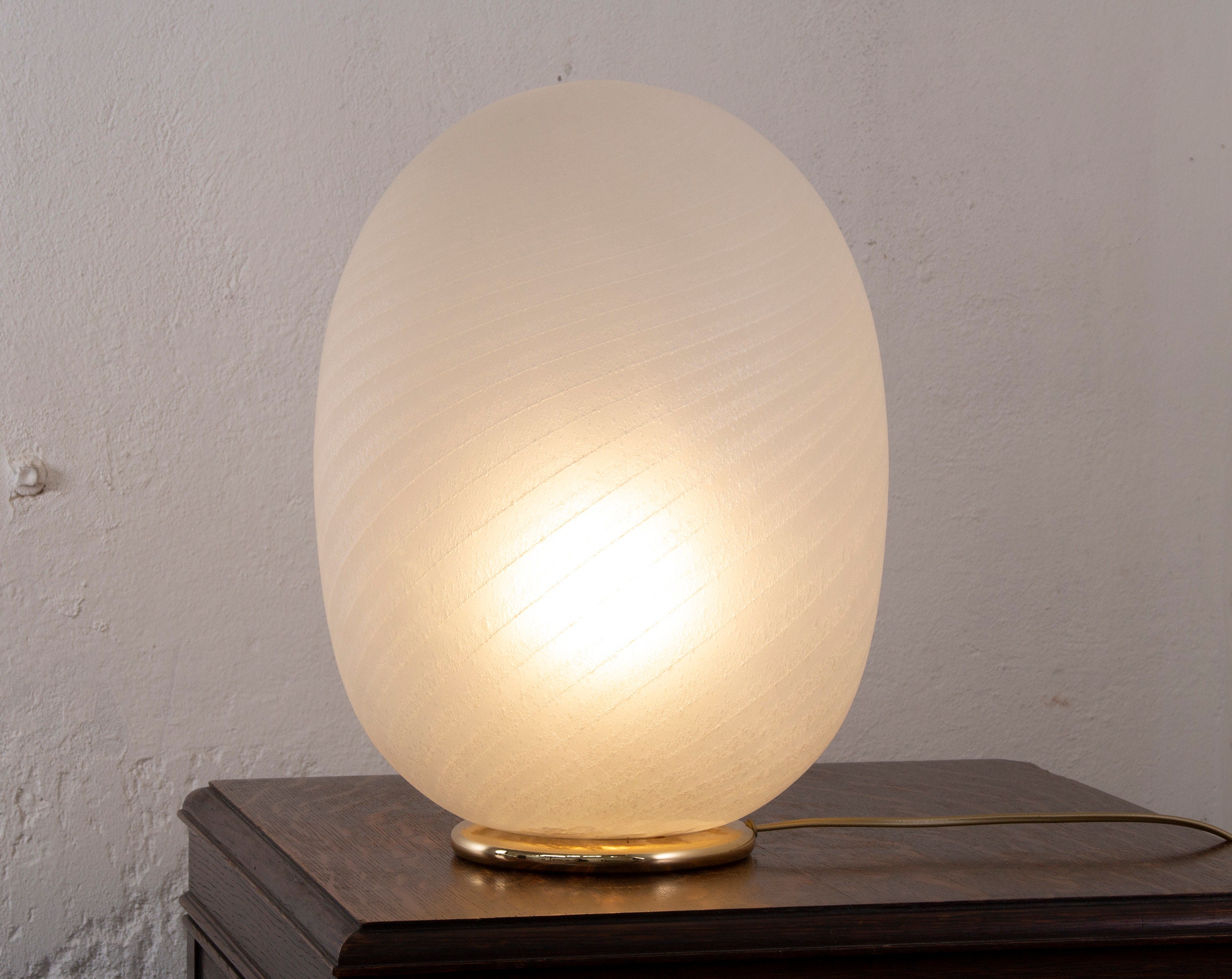 Murano glass egg lamp deals