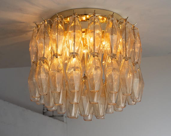 Decorative lamp Murano Polyhedron – Venini Design Glass Hand-blown Italy