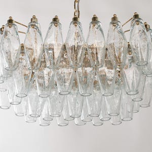Modern chandelier Polyhedrons – Murano Glass Hand-blown Italy – Design lamp image 6