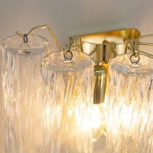 Decorative lamp - Murano Clear Glass Hand-blown Italy - Mazzega style Wall mounted lights image 14