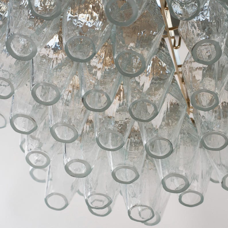 Modern chandelier Polyhedrons – Murano Glass Hand-blown Italy – Design lamp image 14