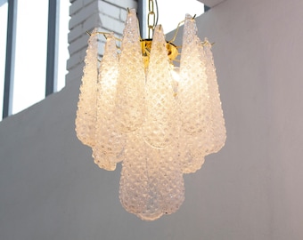 Lampa wisząca Murano Glass Drop – ręcznie dmuchana, Włochy – lampa dekoracyjna