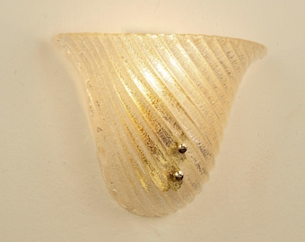 Murano Glass Wall Lamp: Bell-Shaped Sculptural Sconces handmade in Italy