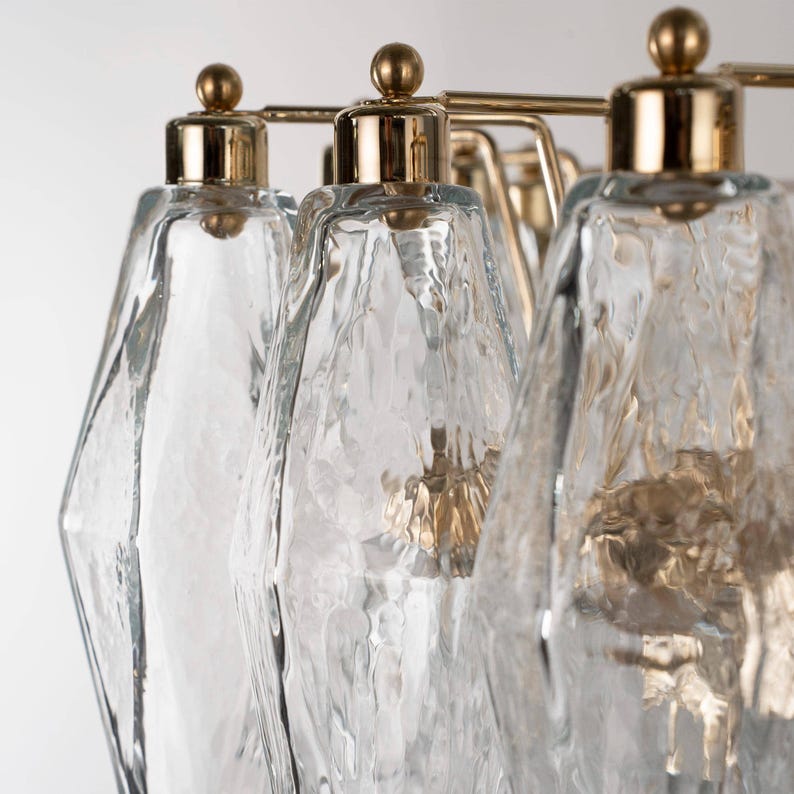 Modern chandelier Polyhedrons – Murano Glass Hand-blown Italy – Design lamp image 13