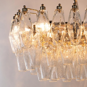 Modern chandelier Polyhedrons – Murano Glass Hand-blown Italy – Design lamp image 11