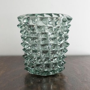 Rostrato Murano Glass Vase: Venetian Mid Century Style (20 cm)