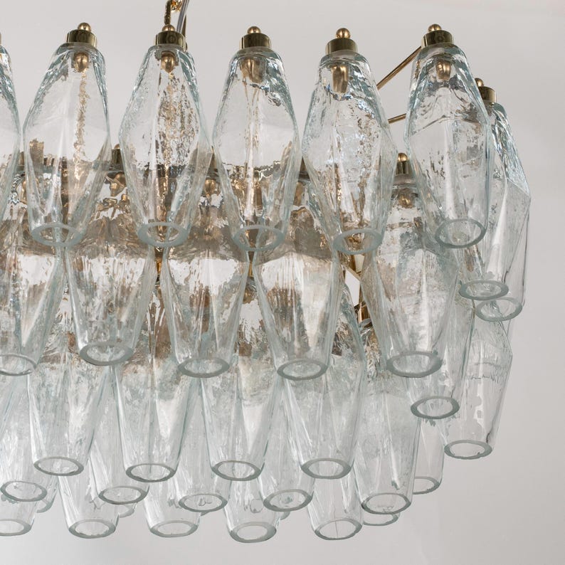 Modern chandelier Polyhedrons – Murano Glass Hand-blown Italy – Design lamp image 10