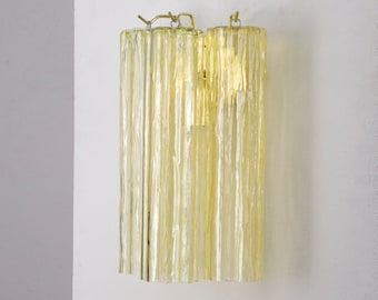 Nachttisch Wandleuchte - Bernstein Murano Glas Mundgeblasen Italien - Vintage Style Wandlampen