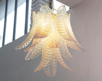 Murano Suspension Lamp – Hand-blown Glass Italy – Decorative Pendant Light